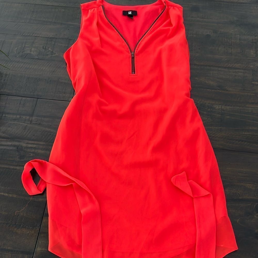 Hot coral dress